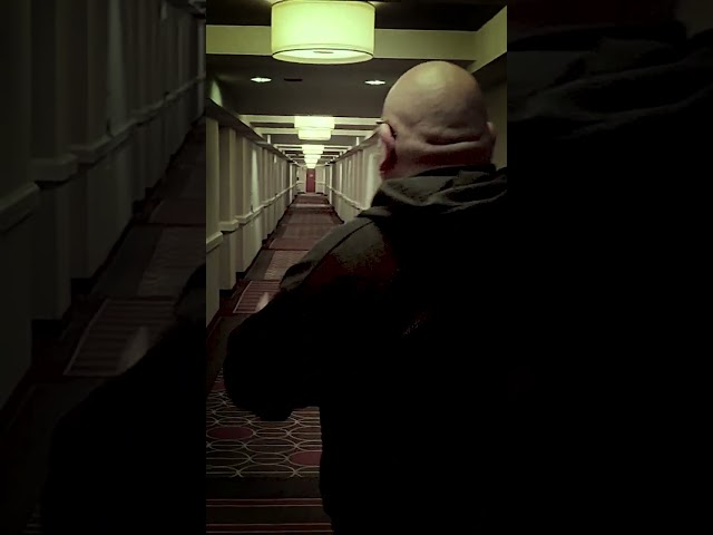 This is what Filmmakers do in a hotel hallway.