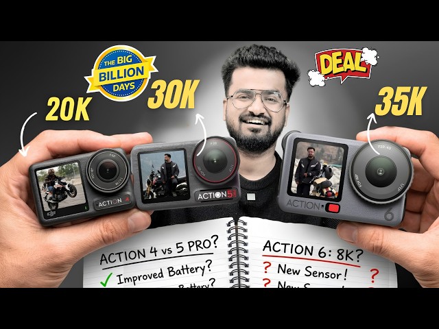 Best Action Camera Deals in BBD & Amazon Sale! 🤯 DJI Action 4 vs 5 Pro vs Action 6 vs Ace Pro 2