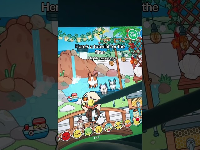 Here’s the tutorial for the filter!🪷🍂 #tocaadventure #tocaboca #aesthetic #viral #fyp #tocalife