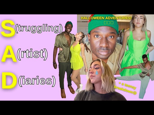 VLOG - chaotic couple's halloween haul + a sad lil meltdown about FAILURE 😓 ("s.a.d." episode 5!)