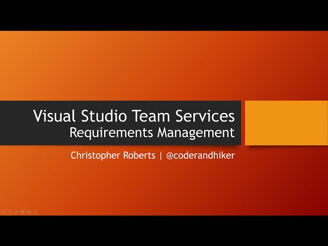 Requirements with Visual Studio Team Services