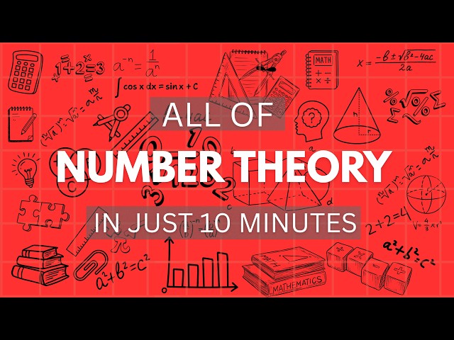 Every Major Theory in Number Theory Explained