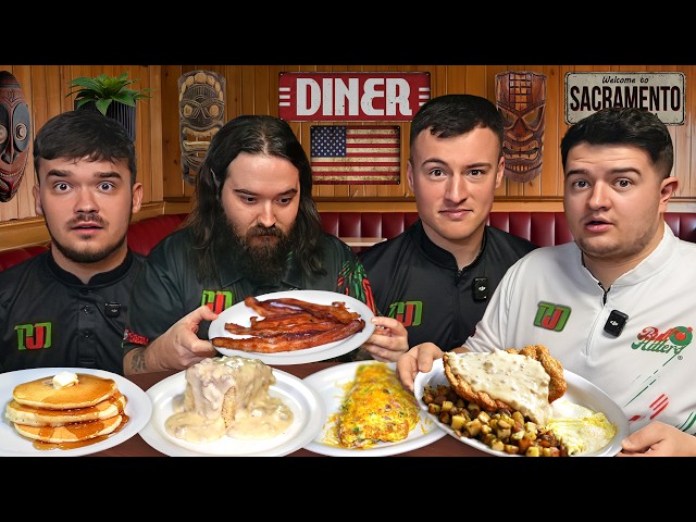 BRITS try an American Breakfast Diner for the FIRST time!
