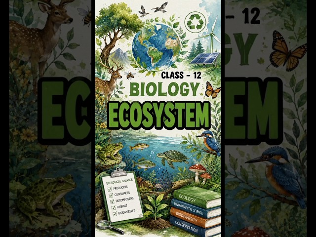 Ecosystem || Class 12 Biology | Handwritten notes 📝 #class12 #biology #boardexam #shorts