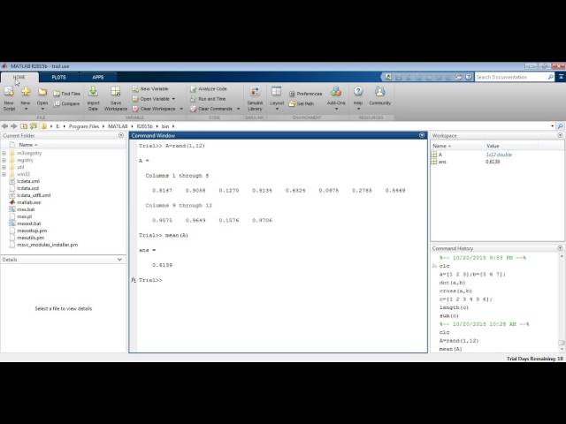 Matlab tutorial - 012 Mean, Standard Deviation and Median