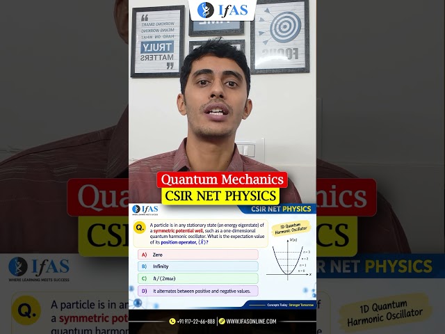 Expectation Value of Position Operator | Quantum Mechanics | CSIR NET Physics | IFAS
