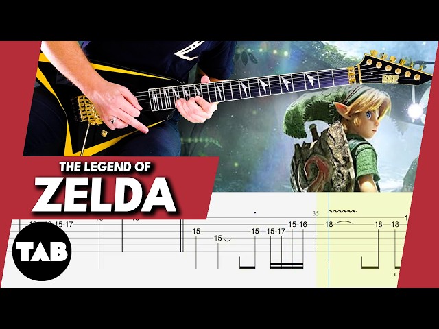 THE LEGEND OF ZELDA Koji Kondo Guitar TAB | Lesson | Tutorial | Cover
