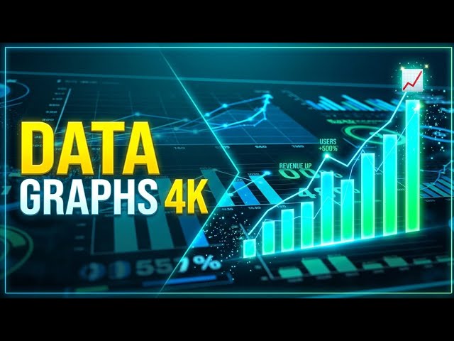 Data Graphs Background 4K | Business Analytics & Data Visualization Animation | Modern Graphics
