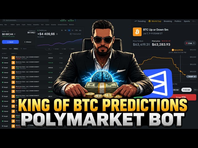 Full Explained of Best Polymarket Bot - Real Trading in Live with BTC 5-min Predictions Strategy