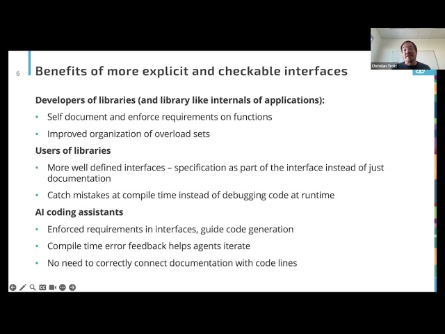 2026-02-18 webinar: Modernizing C++ Interfaces with Concepts, Constraints and std::mdspan