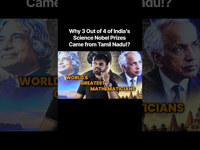How Tamil Nadu Won India’s Only Science Nobel Prizes! 🔥