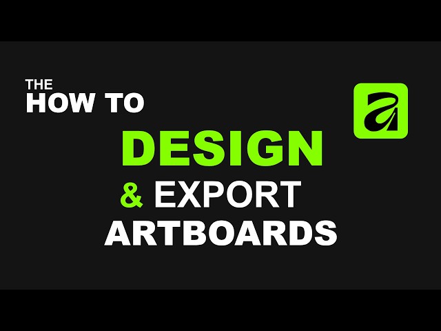 How to Affinity ARTBOARDS | Beginners Guide