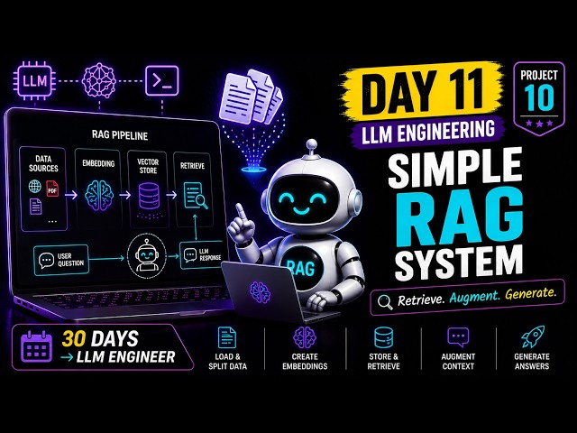 Day 11: RAG Tutorial — Build It in 50 Lines of Python (Full Walkthrough)