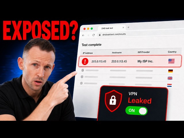 Your VPN Isn't Hiding You — Here's the Proof | DNS Leak Test