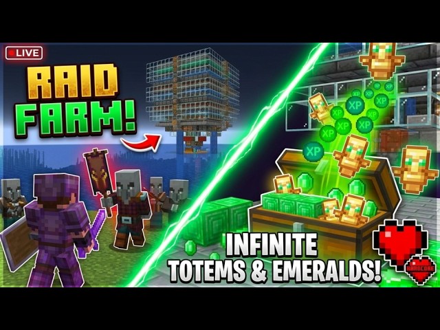 Building an INFINITE Totem & Emerald Farm! - Minecraft 26.2 Hardcore Live