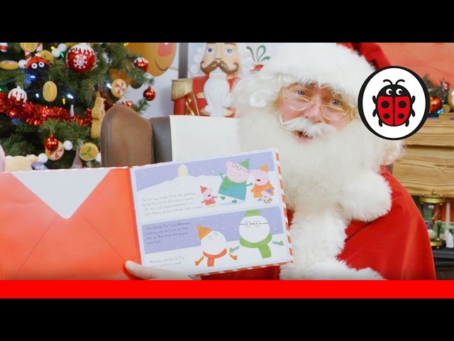 Santa reads Peppa's Christmas Post from Hamleys