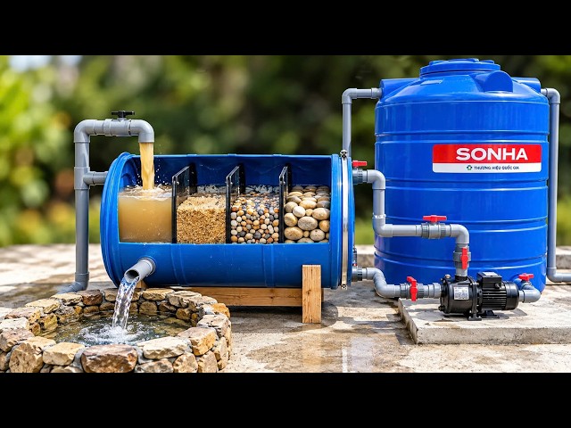 Never Have To Buy Water Again! I Made Water Filtration System Invented By A 60-year-old Plumber