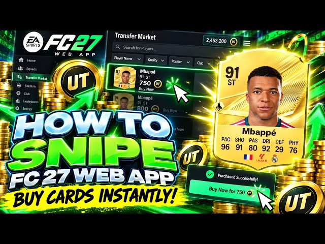 How To SNIPE On The FC 27 Web App (Buy Cards INSTANTLY)