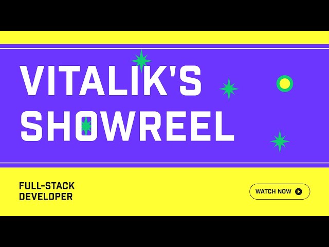 Full-Stack Developer Showreel: My Best Work