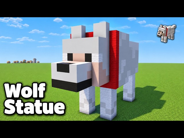 How to Build a Wolf Statue in Minecraft