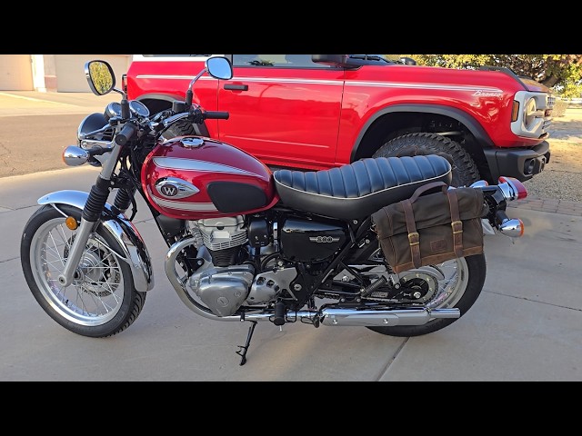 Kawasaki W800 Longride Saddle Bags Installation. Mini Patriot SB