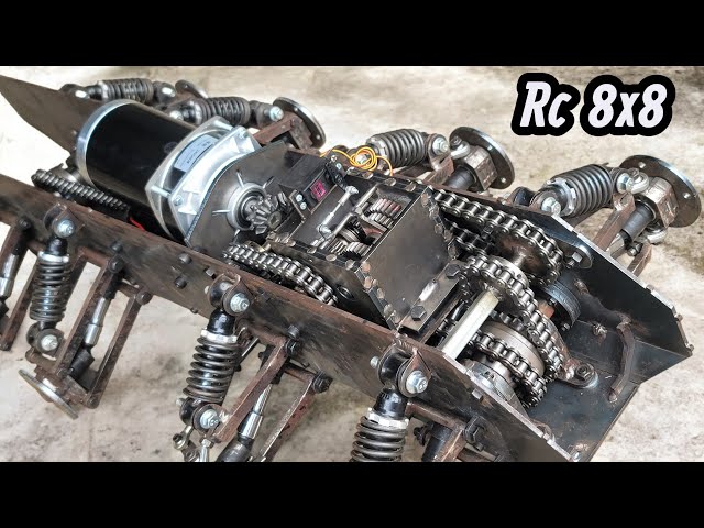 homemade Armored vehicle 8x8, part 4 |rc action homemade
