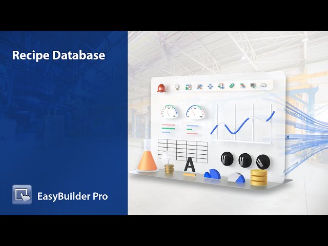 Weintek EasyBuilder Pro tutorial - 12.Recipe Database