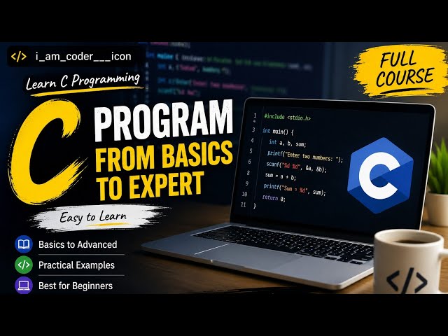 Learn C Programming for Beginners | Day 1 | Full Course in Telugu