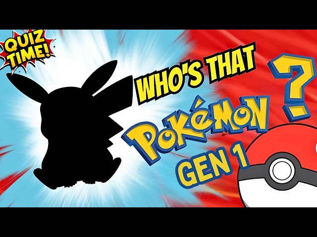 WHO'S THAT POKÉMON? ⚡🔥💧 Guess all 151 Pokémon (Gen 1) ✅