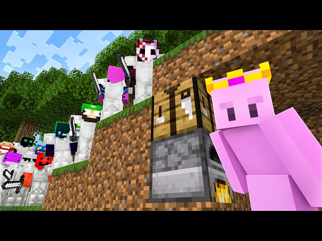 Minecraft Speedrunner VS 10 Hunters REMATCH