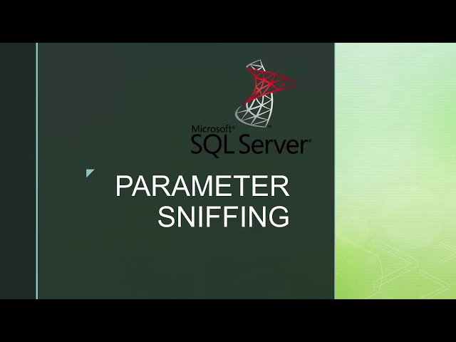 Parameter Sniffing in sql server