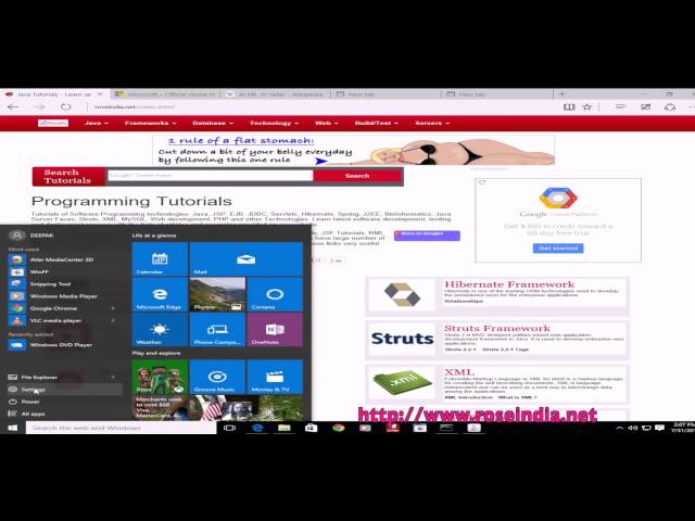 How to do proxy setting in Microsoft Edge browser?