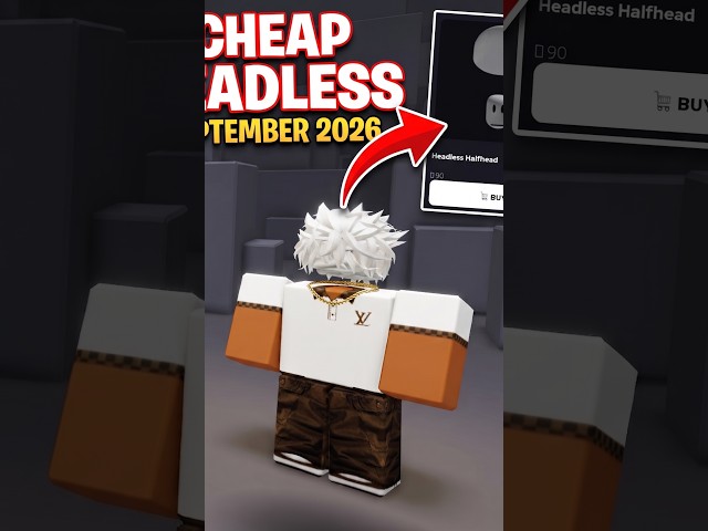 Working Cheap Headless Tutorial September 2026 👀💰#roblox #ugc #fakeheadless  #headless #viral