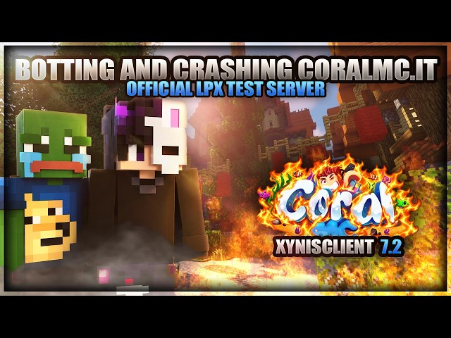 CoralMC.IT (Official LPX Test Server) EASY CRASHED BY XYNISCLIENT | LPX BYPASS