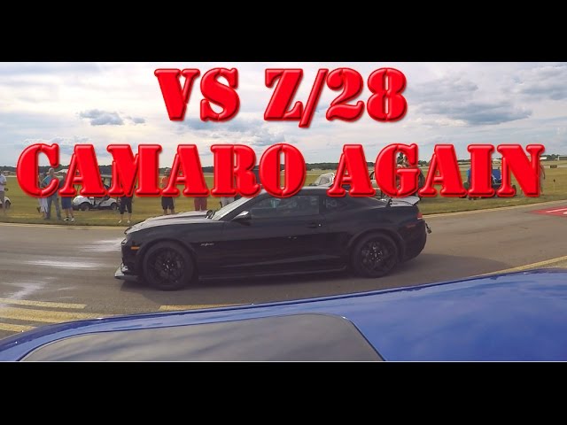 Audi B5 S4 vs 2015 Chevrolet Camaro Z/28 LS7 1/2 mile drag race Round 2 - Battle Creek SpeedFest