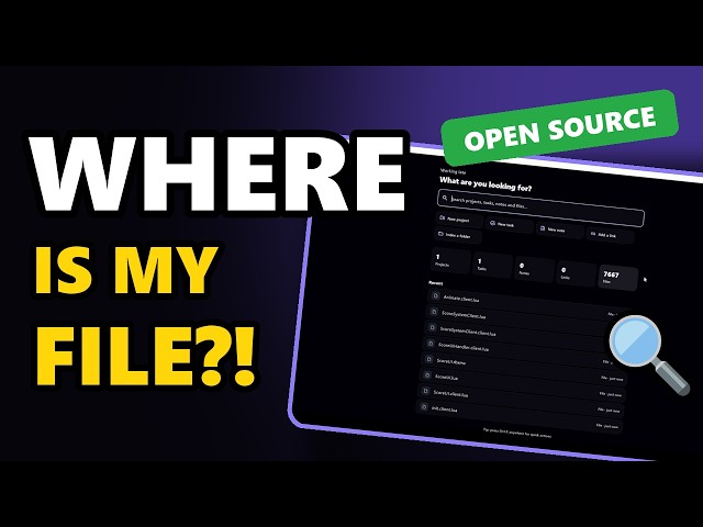 Where is my file?! I built an open-source app to find EVERYTHING on your PC