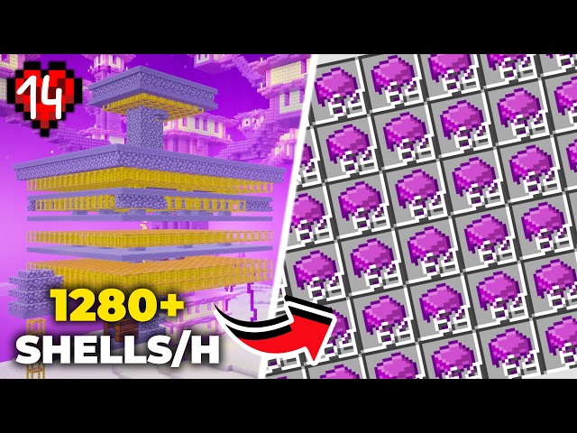 I Built the BEST Shulker Farm in Hardcore Minecraft!