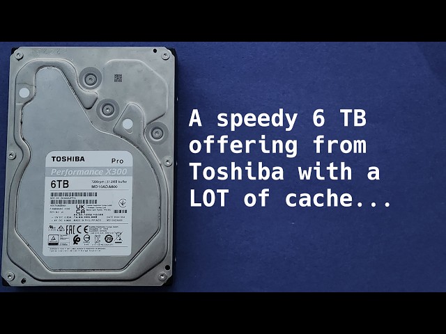 HDD Sounds: Toshiba X300 Pro MD10ADA600