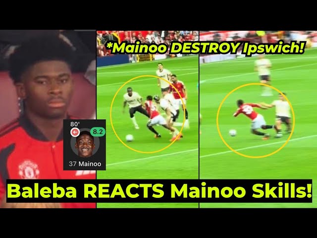 Carlos Baleba CRAZY REACTION as Mainoo DID THIS to Ipswich Players, Look at THIS...
