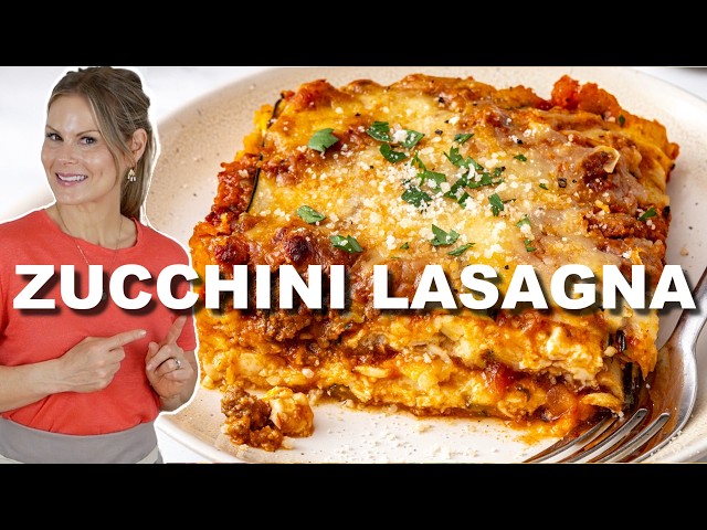 ZUCCHINI LASAGNA RECIPE  | High Protein & So Delicious!