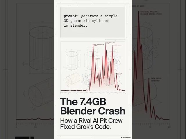 How 3 Rival AIs Saved Blender From Grok's 7.4GB Crash