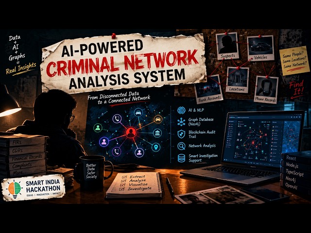 AI-Powered Criminal Network Analysis System | SIH 2026 PS 26189 | complete explanation with demo