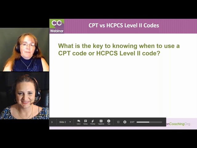 When Do You Use a CPT Code or HCPCS Level II Code?