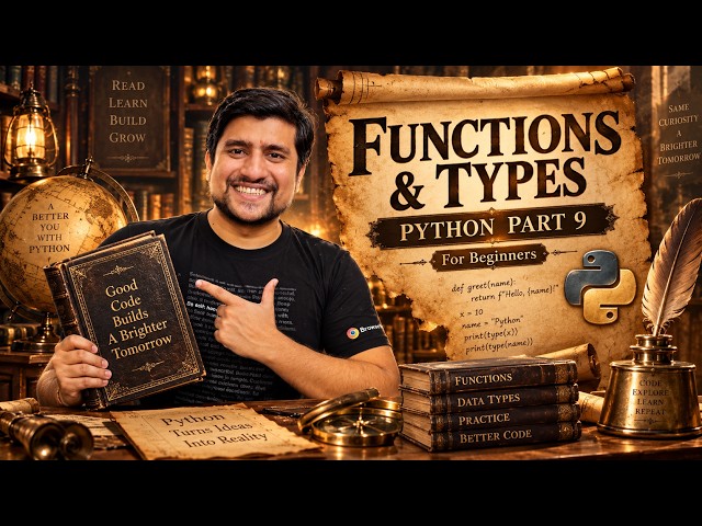 Python for Beginners | Functions & Types of Functions | Part 9