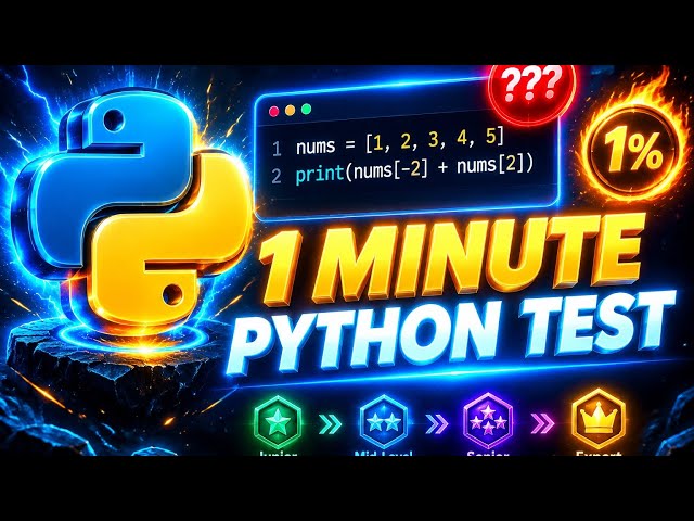 Only 1% of #Python Devs Can Score 10/10 (1-Min Test)