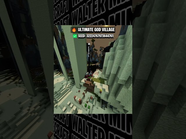 🔥 Ultimate God Village Seed for Minecraft Bedrock 26 | 62 Diamonds, Temple & Spawners  #minecraft