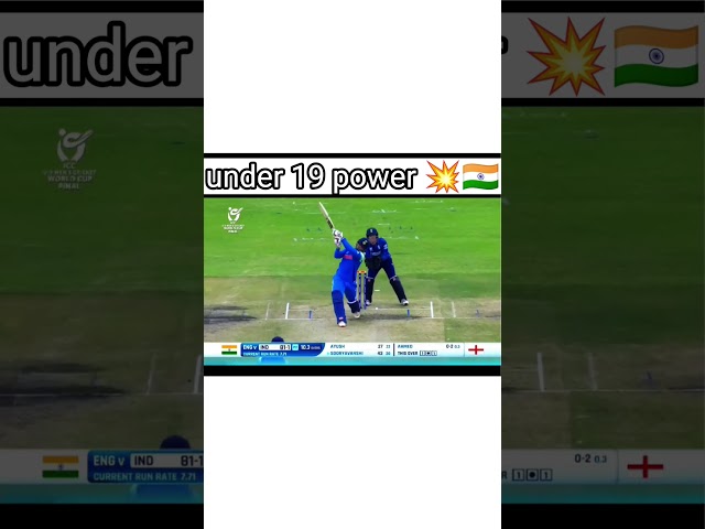 Under 19 Power: Indian Cricket TeamDominates!💥🇮🇳