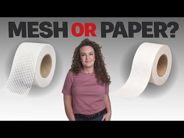 Mesh Tape vs Paper Tape — Most People Use the Wrong One