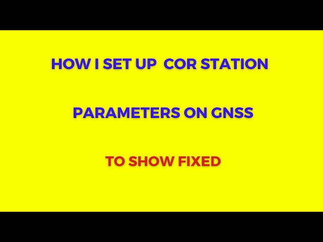 Setup Coordinate System Parameters Under ONE Minute Using Template