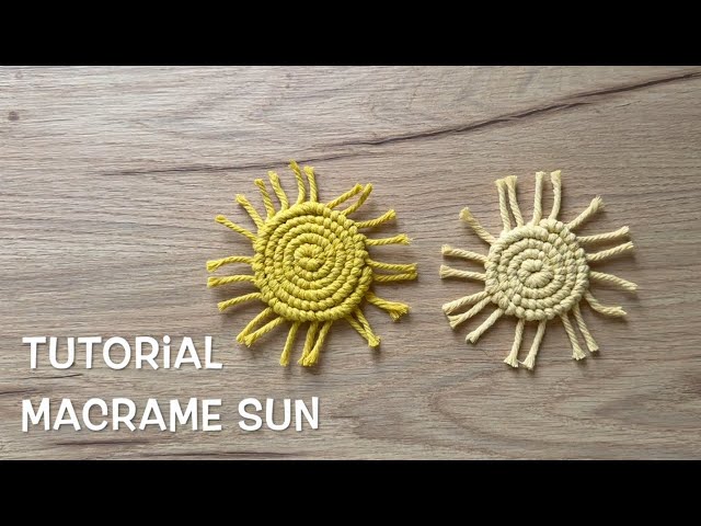 ☀️ Super Easy Tutorial: Macrame Sun ☀️